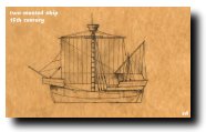 two-masted ship